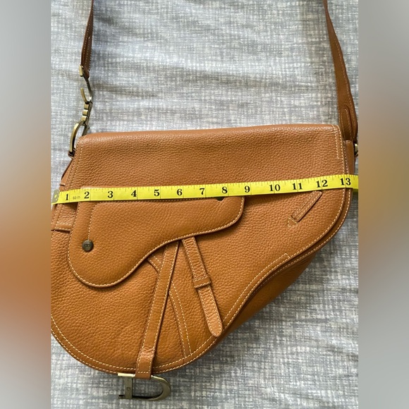 Authentic Vintage Christian Dior Brown Leather Saddlebag - Picture 16 of 16